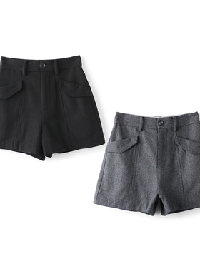 【祖系列】商场品牌女折扣2025年冬专柜579元羊毛时尚气质毛呢裤