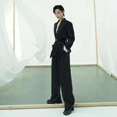 外套女2024春季 小个子时尚 新款 宽松阔腿裤 休闲套装 NANASTORE西装