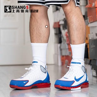 IR0563 上尚体育Nike 146 白蓝高帮篮球鞋 2K4科比全明星 Air Zoom