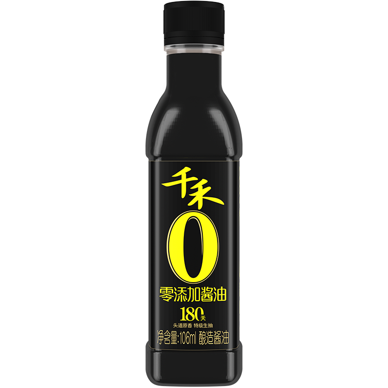 千禾零添加特级酱油500ml生抽酱油家用炒菜提鲜增味官方旗舰店