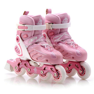 雄风A3 911成年女孩 儿童直排轮/滑冰鞋/轮滑鞋/溜冰鞋 可调尺码