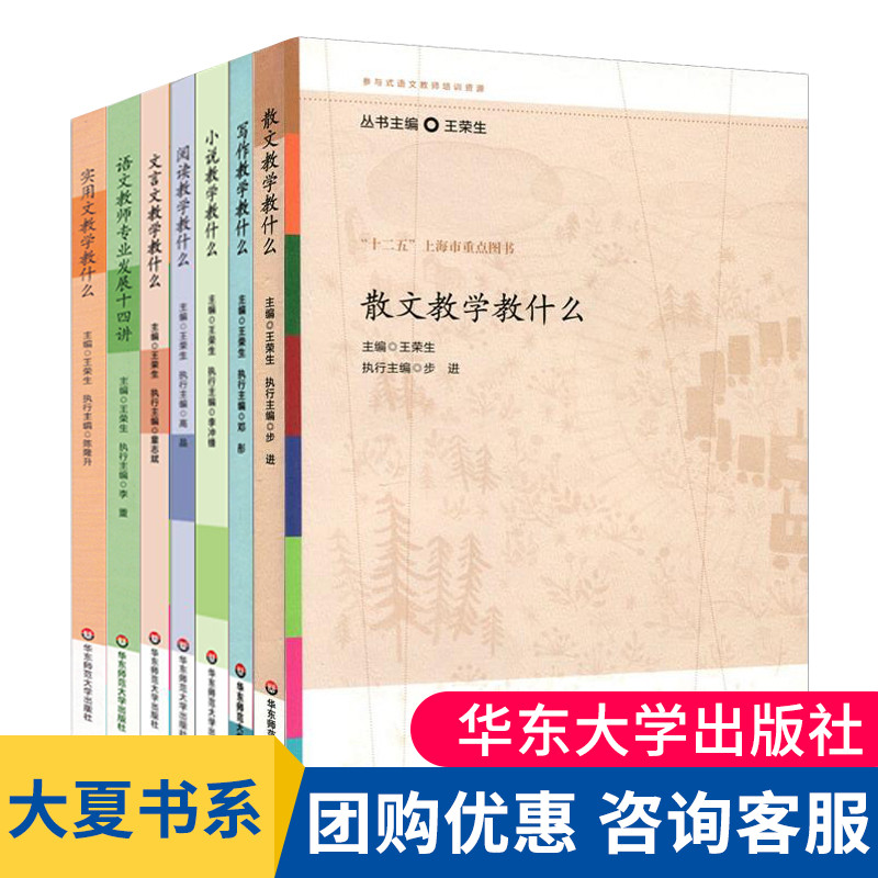 参与式语文教师培训资源系列全7册王荣生著文言文写作小说实用文散文阅读教学教什么教师专业发展四十年语文教师用书大夏书系-封面