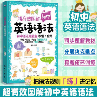 超有效图解初中英语语法 初中英语词性时态句法训练书籍 初中英语语法题型模拟练习 初中英语语法分类记忆法 语法考试模拟练习题
