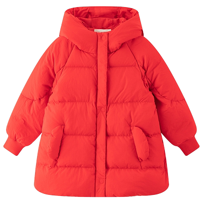 女童休闲舒适保暖白鸭绒羽绒服