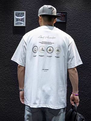 桐夏沫短袖潮牌青年圆领宽松上衣