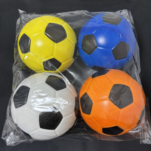 20厘米实心海绵软式足球室内幼儿园儿童玩具拍拍球免充气4号球