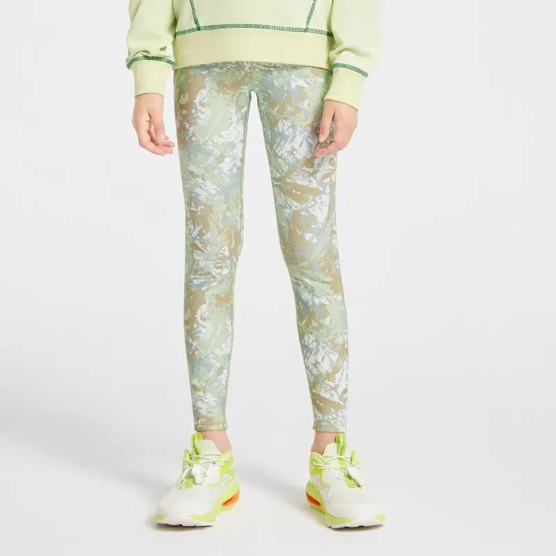 moditiger女童瑜伽裤24秋冬新款印花磨毛透气弹力紧身运动裤