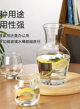 玻璃水壶多功能冷水樽冷水壶家用大容量扎壶大凉水壶醒酒壶醒酒器