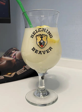 打嗝海狸啤酒杯精酿Belching Beaver 专用美式郁金香杯玻璃高脚杯