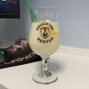 打嗝海狸啤酒杯精酿Belching Beaver 专用美式郁金香杯玻璃高脚杯