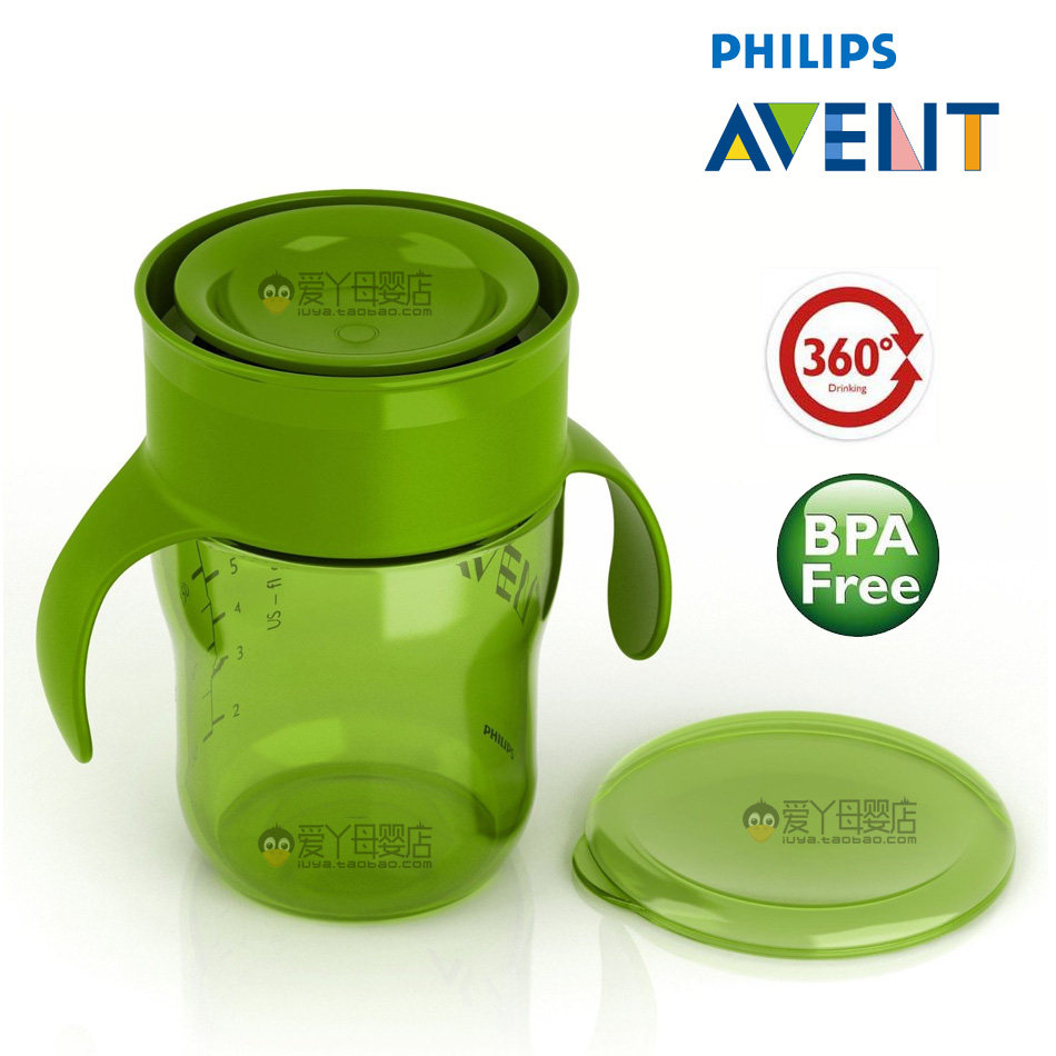 美国AVENT新安怡儿童360度饮水杯,训练学饮杯子|有把手带盖防漏 2|ruв категории подгузник/шампунь/вскармливать/тележка кроватью, кубок/посуда/измельчение/Приложение, кубок - от Buy2taobao.com для оказания профессиональной услуги покупки агента Taobao