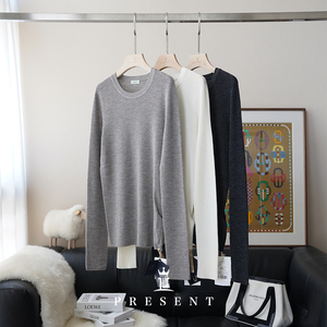 老宝娘家丨J*C修身美丽诺羊毛百搭针织长袖打底套头衫25秋款女