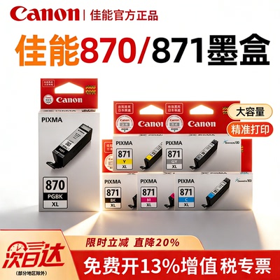 佳能原装PG-870PGBK彩色墨盒