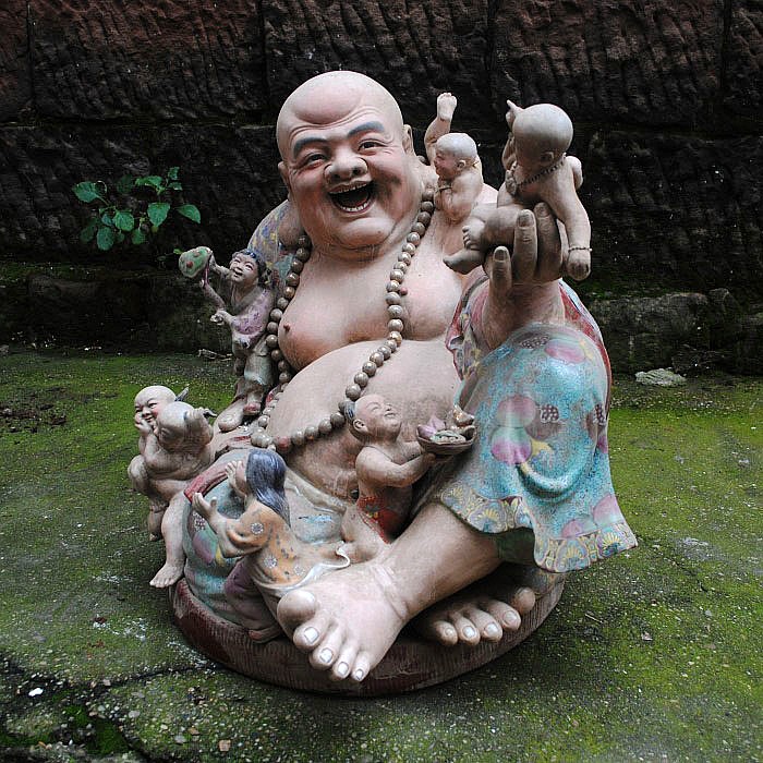 景德镇雕塑瓷厂货家居室内庭院桌面落地摆件十大瓷厂人物童子收藏