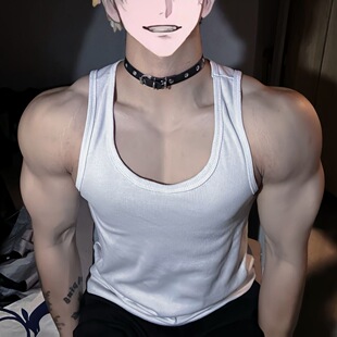 可狼可奶网红复古原宿朋克摇滚角色扮演项圈手链锁骨圈小狗choker