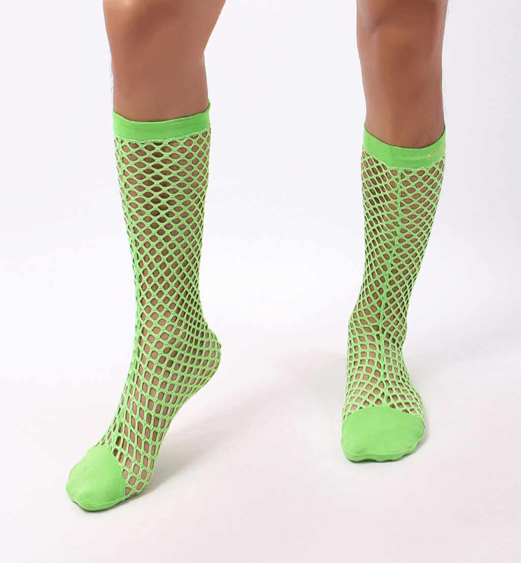 镂空性感网眼男士袜子日系渔网潮袜透气运动袜个性中筒袜表演网袜