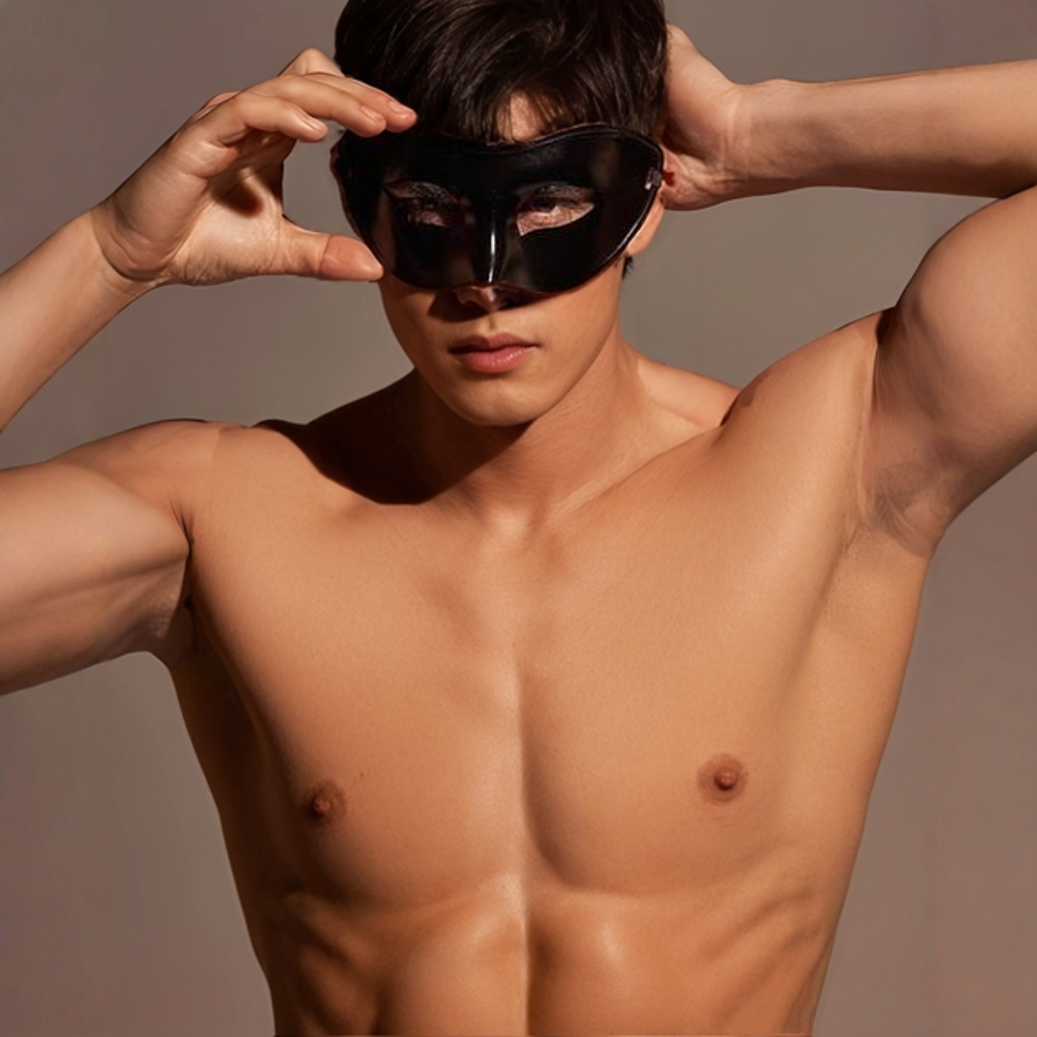 万圣节道具舞会黑色面具半脸情侣角色扮演游戏眼罩男女演出派对潮