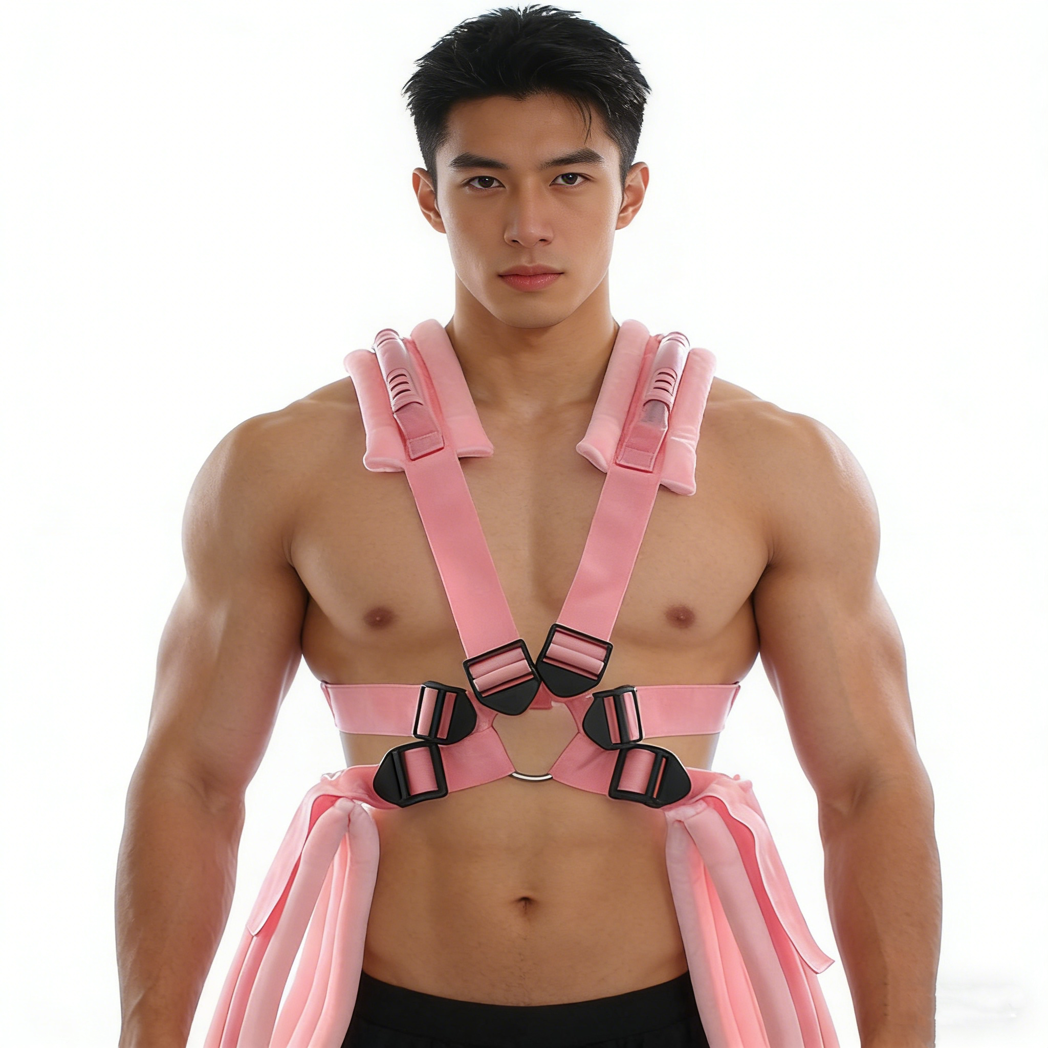 肌肉男性感身体束缚衣情侣运动肩带酒吧COSPLAY角色扮演表演道具