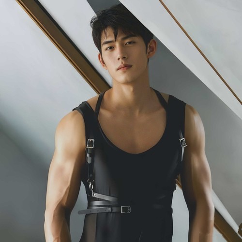 束缚腰带皮革1S肌肉型时尚背带