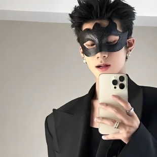 万圣节道具舞会喷漆面具半脸情侣角色扮演游戏眼罩男女演出派对潮