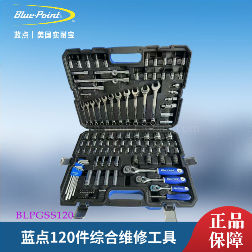 蓝点120件汽修综合工具组套BLPGSS120可分离组套可放蓝点工具车-封面