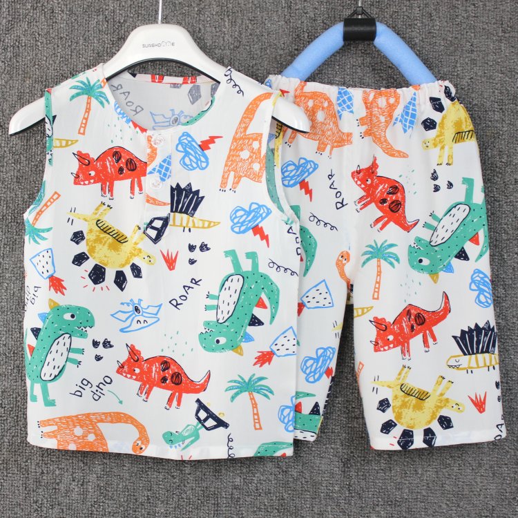 夏季超薄凉爽棉绸人造棉家居服