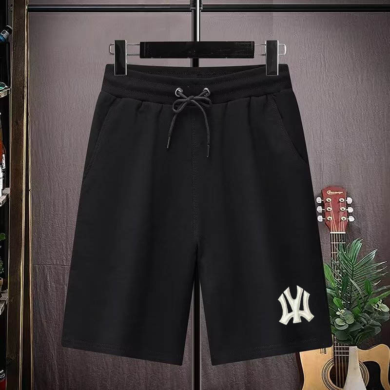 夏季新款外穿运动篮球短裤男薄款纯棉百搭宽松休闲大码五分沙滩裤