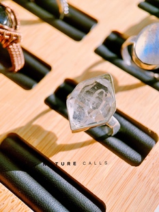 活口 Nature 闪灵钻戒指 手工银饰 Calls