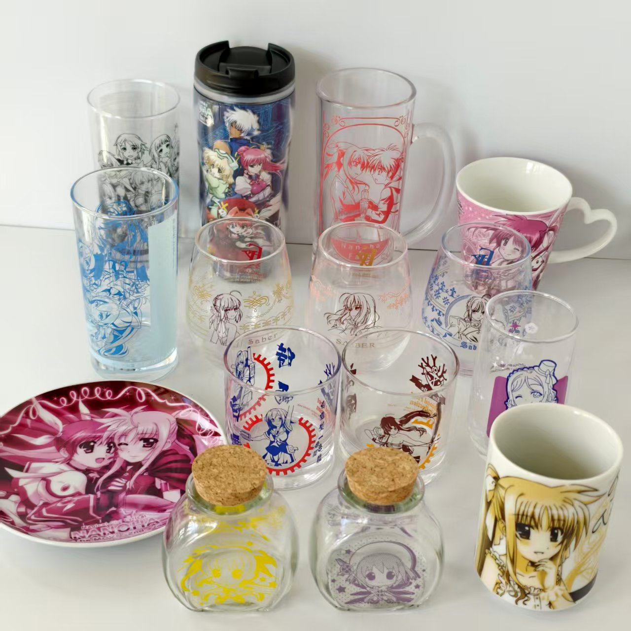 正版动漫周边杯子 魔法少女奈叶 Love Live 玻璃杯 陶瓷杯 餐具