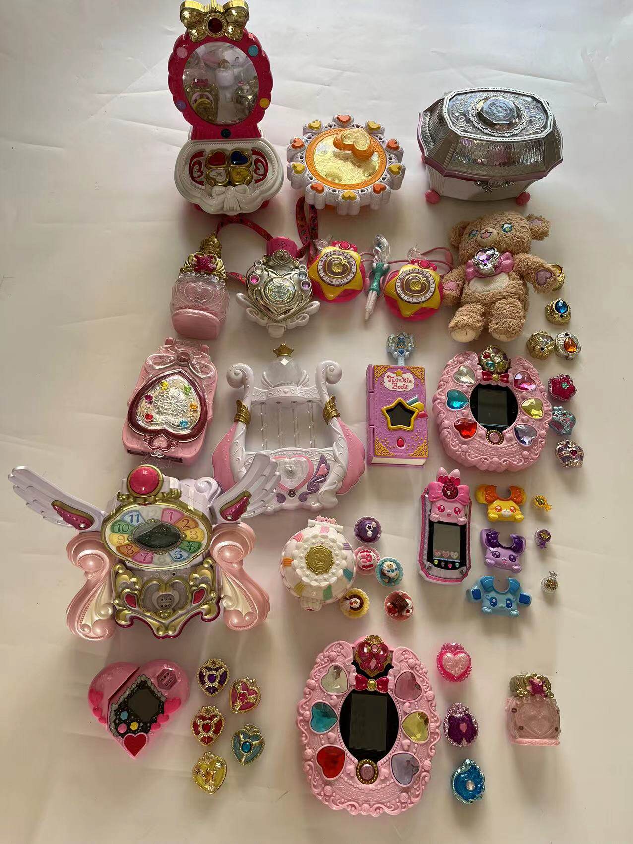 万代正版光之美少女食尚甜心 光之心变身器 魔法棒 爱心手机 二手