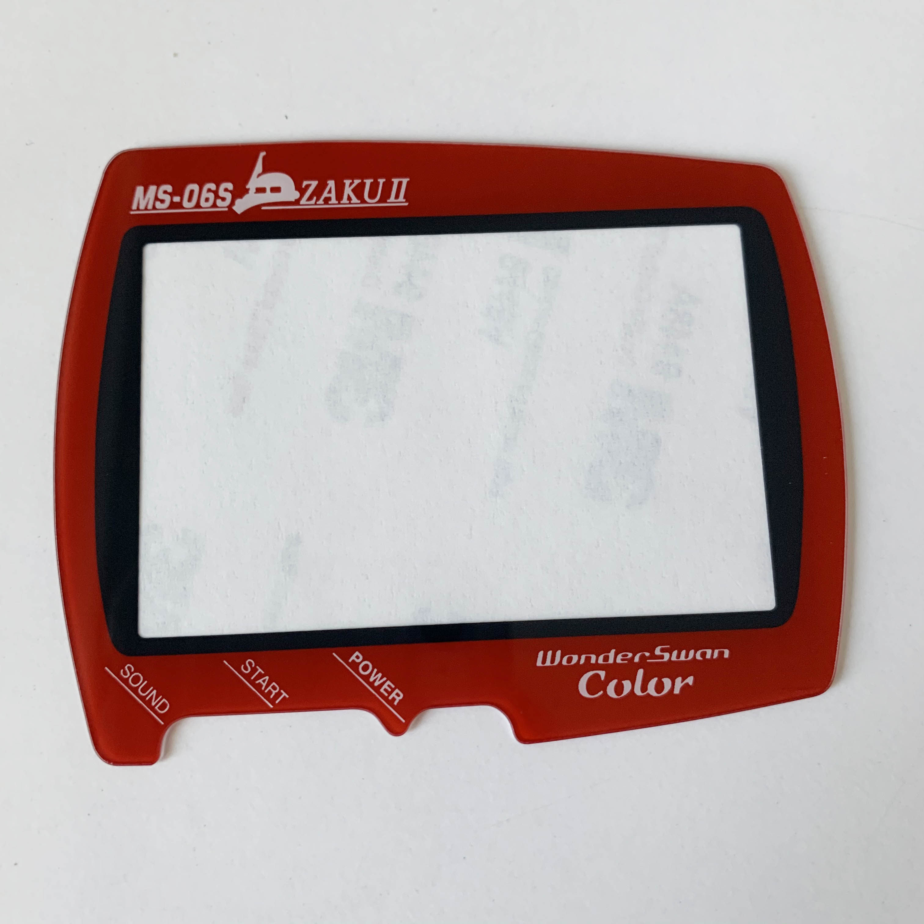 반다이 WSC 휴대용 유리 스크린 패널 WSC 매직 스완 게임 콘솔 스크린 미러 유리 흰색과 빨간색