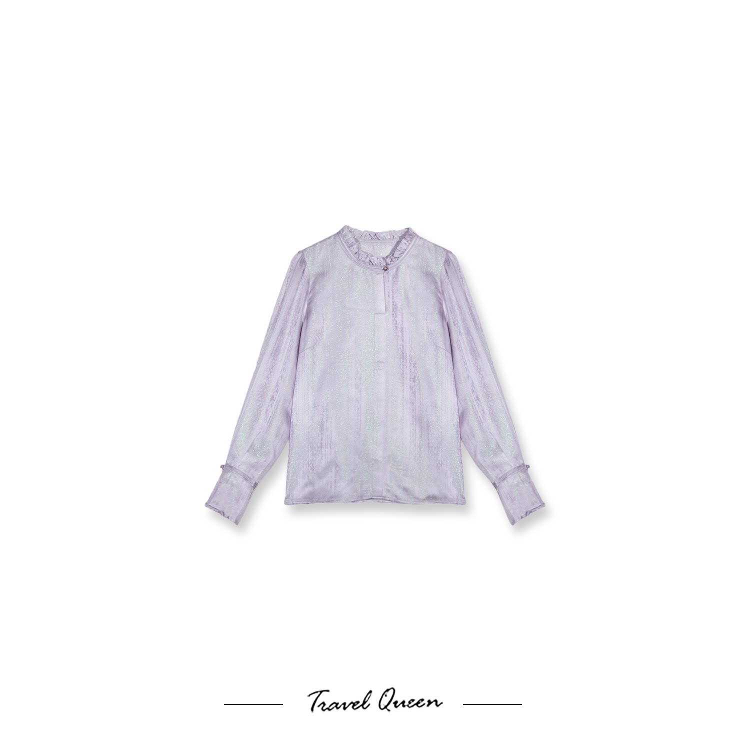 【妙妙推荐】TQ"流光溢彩"桑蚕丝上衣长袖L90620(15天左右发)