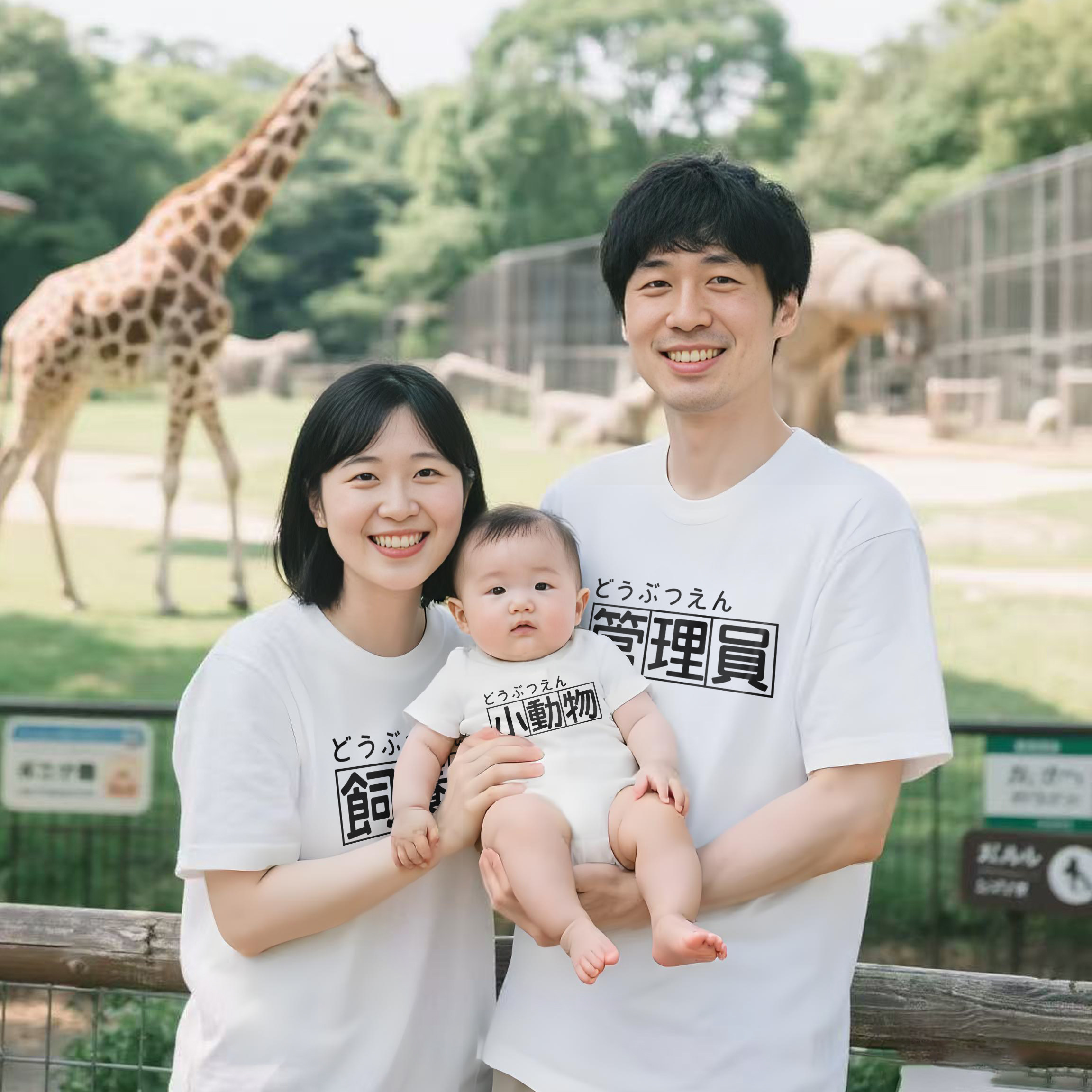 印客公社 出游亲子装T恤夏款母子装母女装新款潮短袖一家三四口装