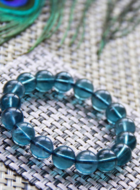 天然萤石手链AAA级 天然蓝萤石手链