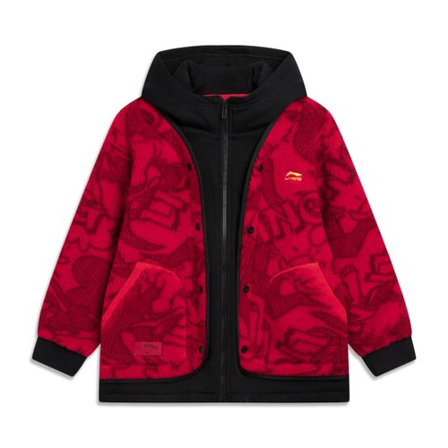 李宁儿童连帽宽松休闲外套