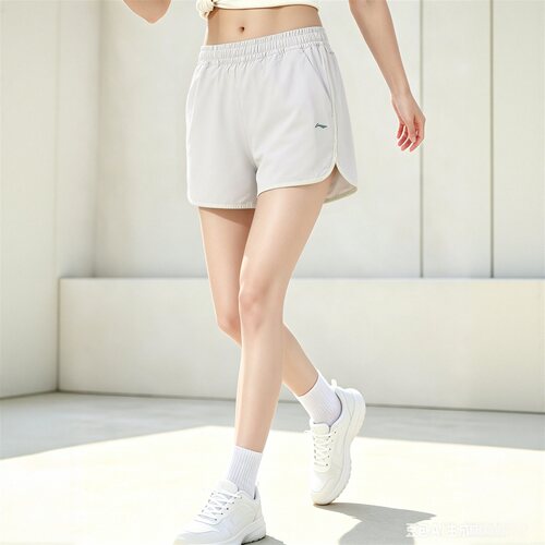 李宁女子短裤速干宽松沁凉