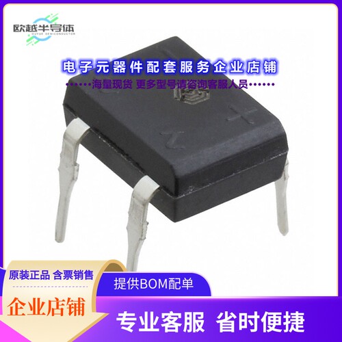 二极管/晶体管DI108_T0_00001[BRIDGE RECT 1PHASE 800V 1A 4-DIP