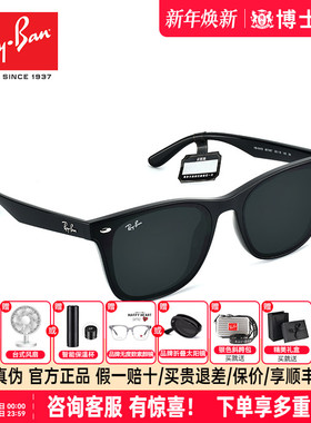 RayBan雷朋太阳镜黑超潮酷出游方形大框时尚显脸小墨镜ORB4391D