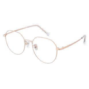 日本进口材质近视眼镜女专业网上配眼镜框定制可配度数超轻圆框男