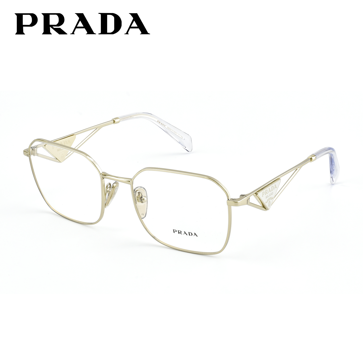 Prada普拉达眼镜框男金丝大框明星同款时尚近视眼镜架女0PR A51V