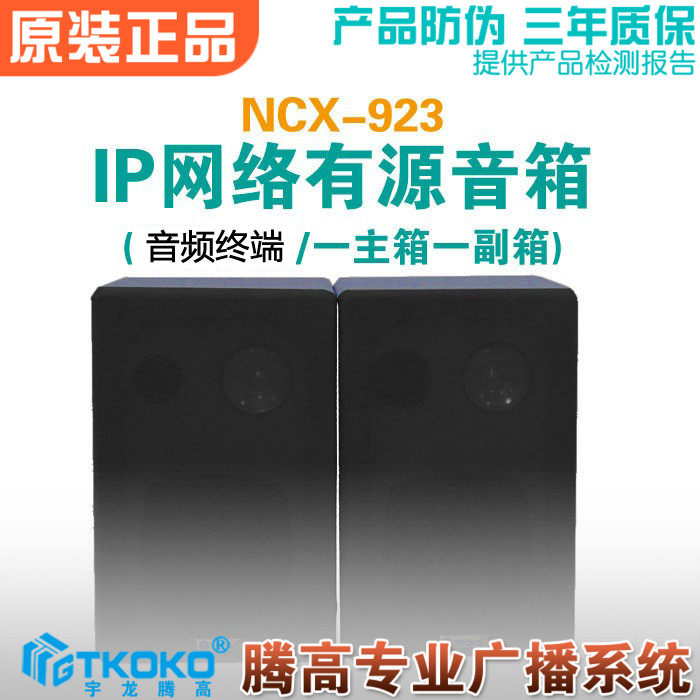 IP网络有源音箱 壁挂音响NCX-923 音频终端公共广播宇龙腾高促销