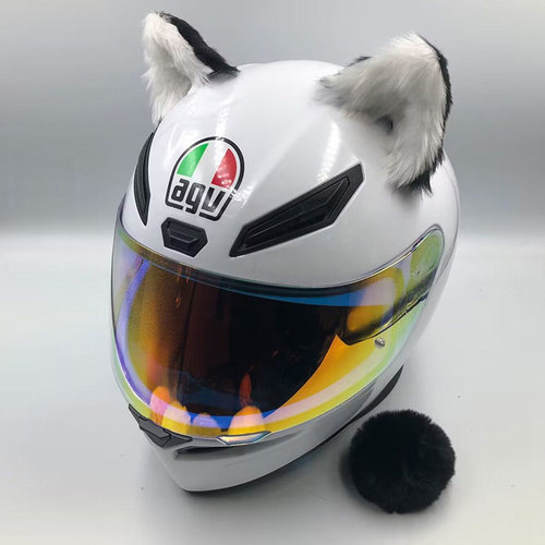 keikei同款头盔装饰耳朵摩托车