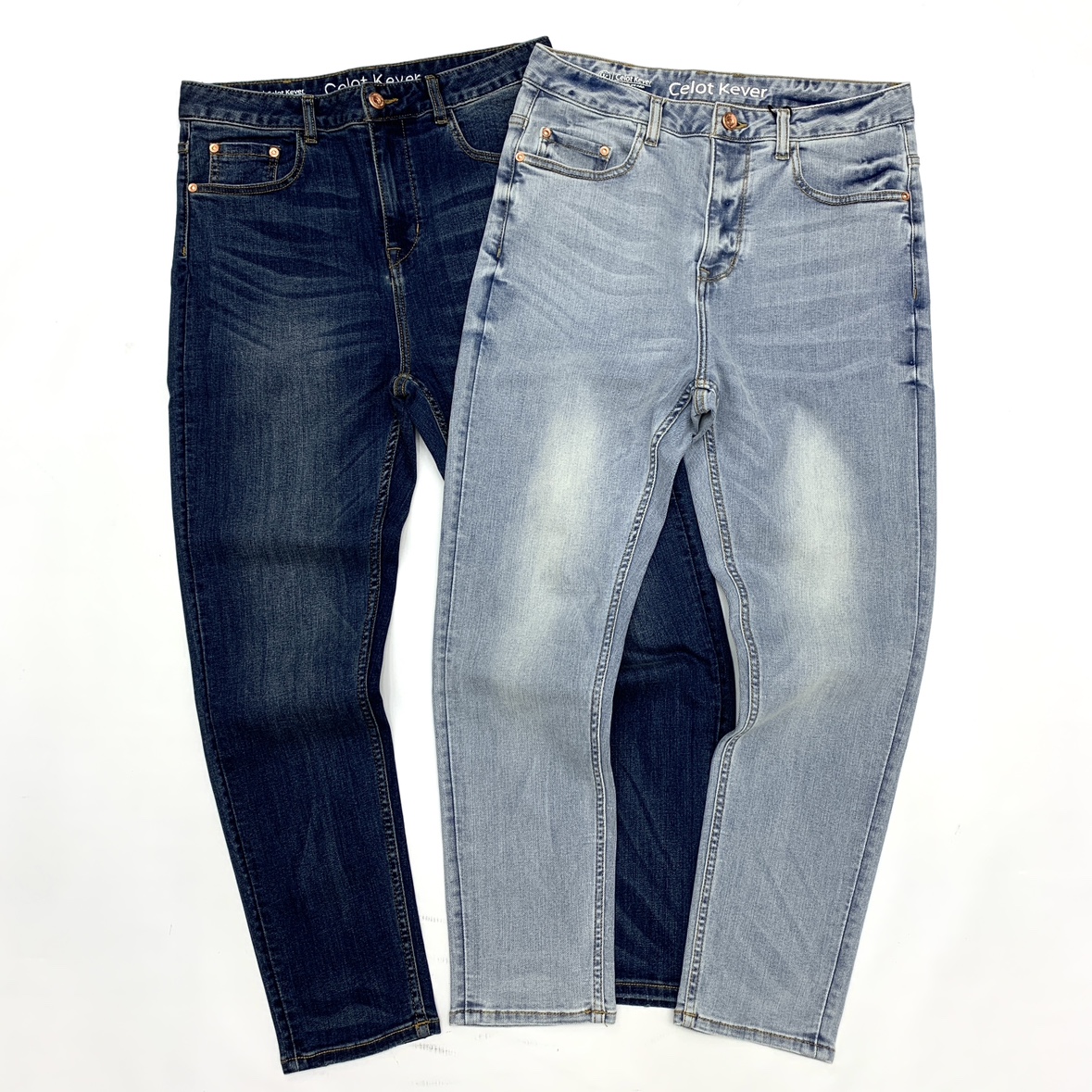 高弹力牛仔裤男阿美咔叽