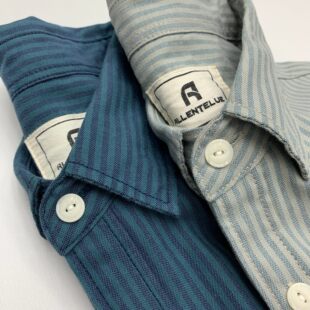 全棉牛津纺条纹衬衫 女衬衣 男阿美咔叽日系复古青年细条纹宽松长袖