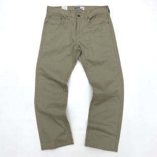 日系复古卡其色胖子阔腿长裤 宽松大直筒休闲裤 男纯棉竹节水洗工装