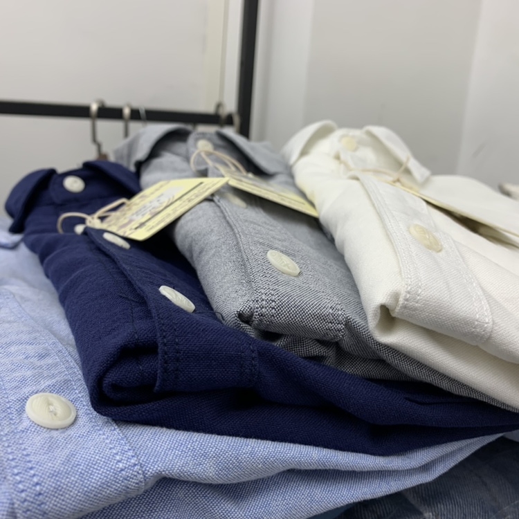 棉牛津纺复古工装口袋长袖白衬衫