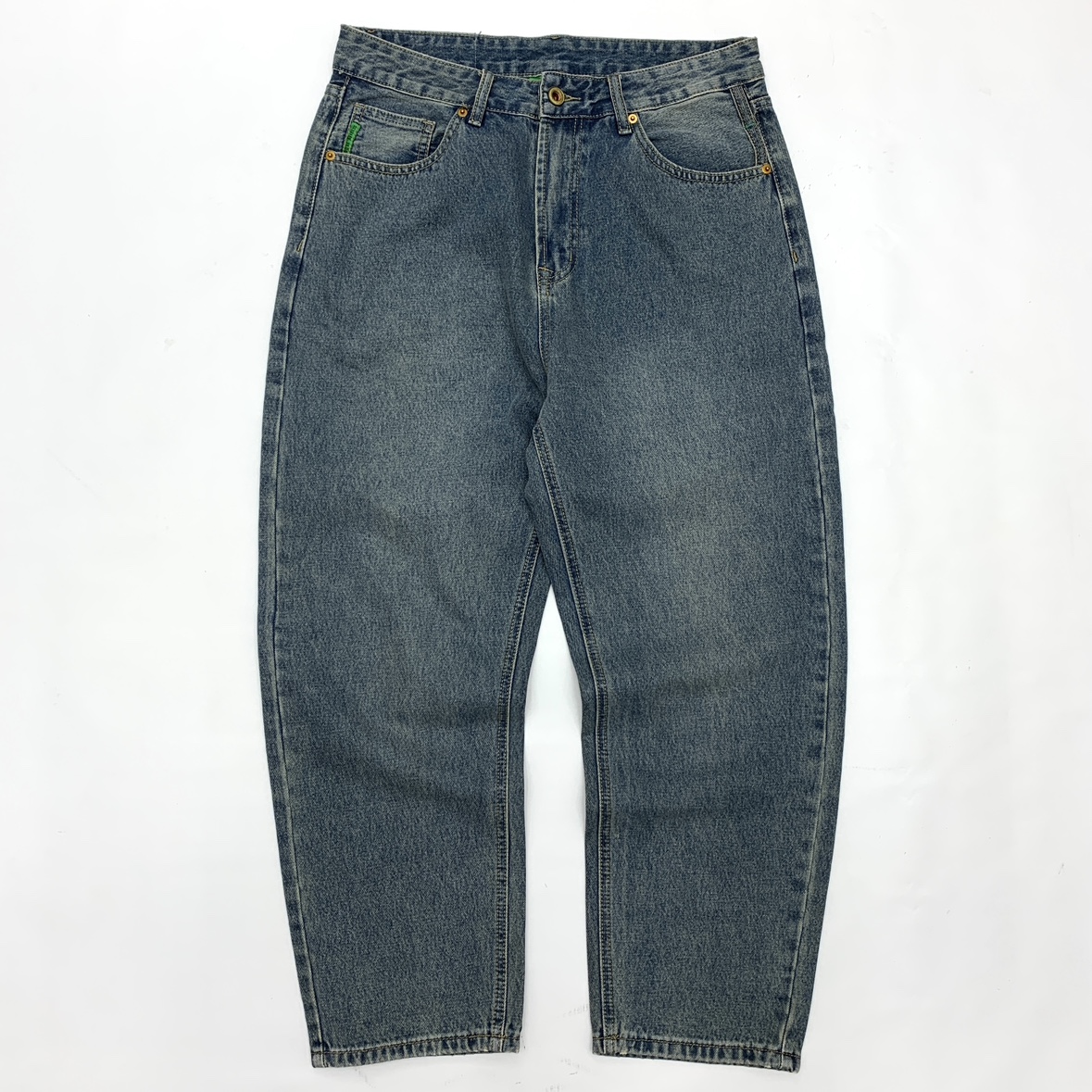 牛仔裤男阿美咔叽宽松锥形裤