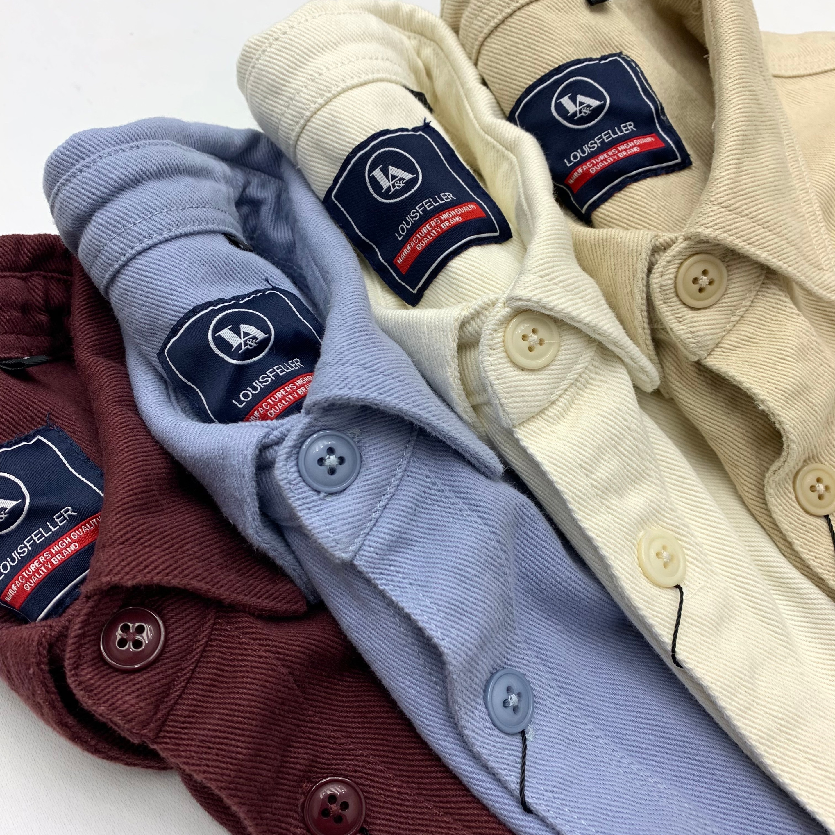 阿美咔叽重磅厚实工装衬衫男