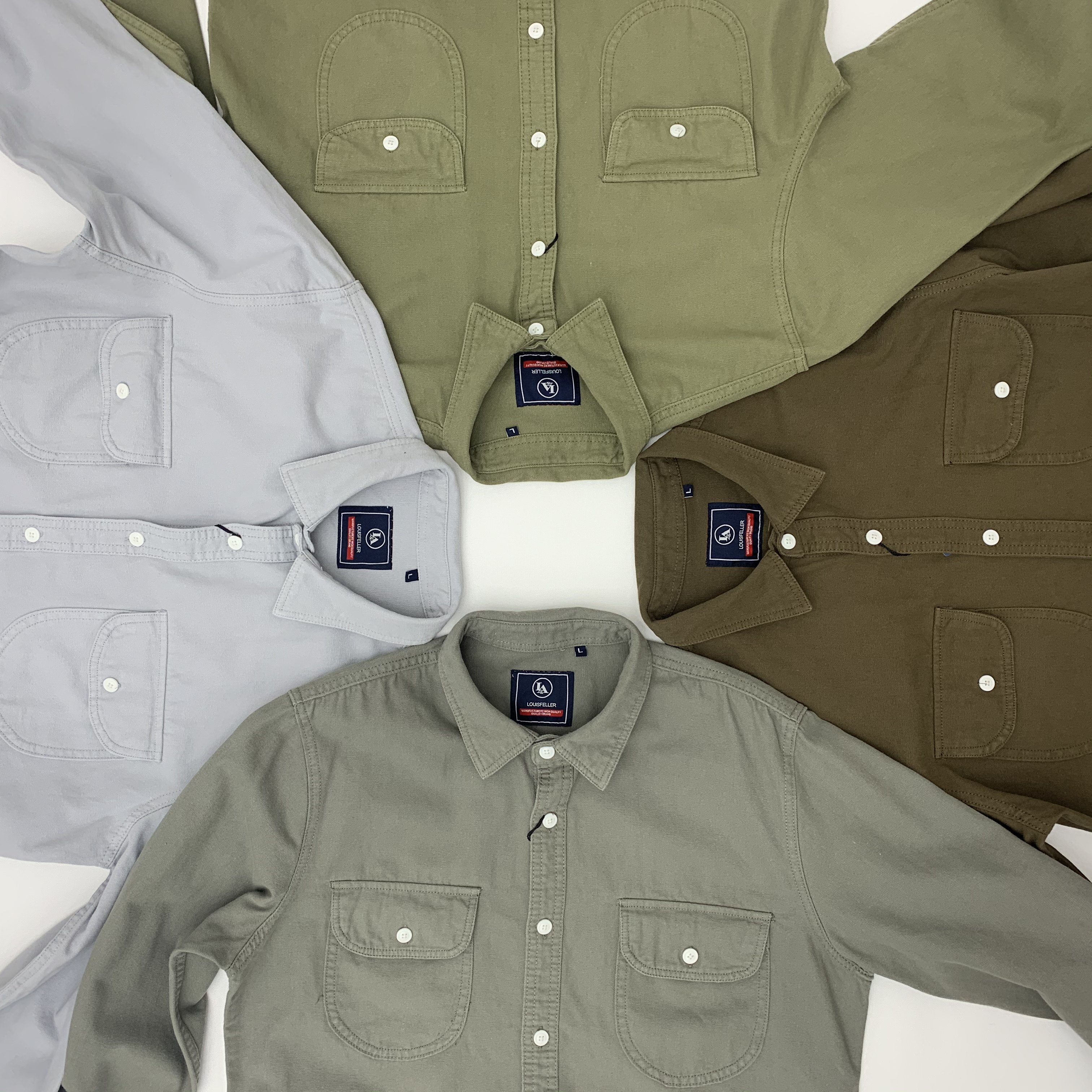 阿美咔叽重磅厚工装全棉帆布长袖休闲港风复古大码宽松青年衬衫男,男装,衬衫,淘宝优惠券,粉丝福利购,淘宝优惠卷