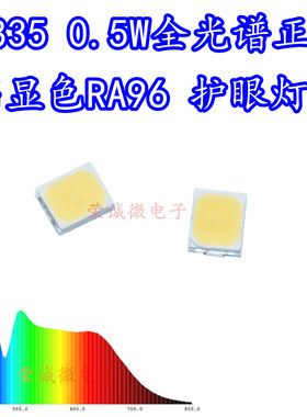 LED贴片2835 全光谱高显指植物高亮发光灯珠二极管正白光护眼灯珠